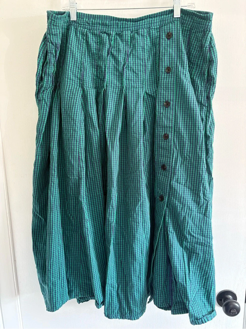 Free Assembly Plaid Pleated Skirt